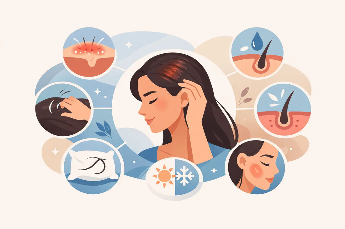 7 signos de cuero cabelludo sensible